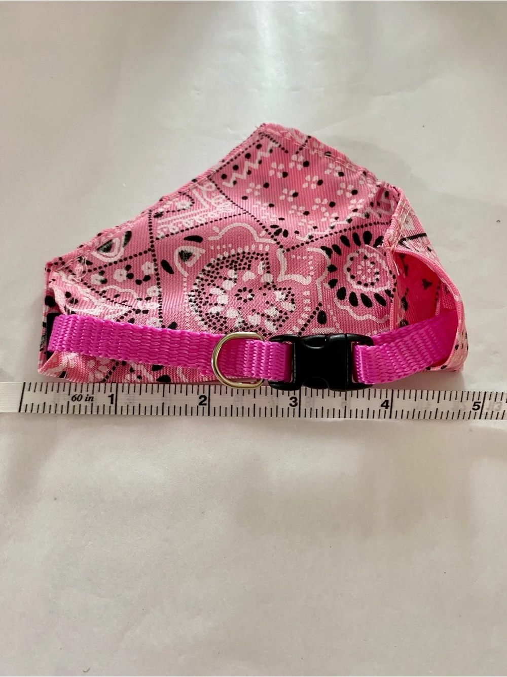 10” Bandana Pet Collar in Pink - XS